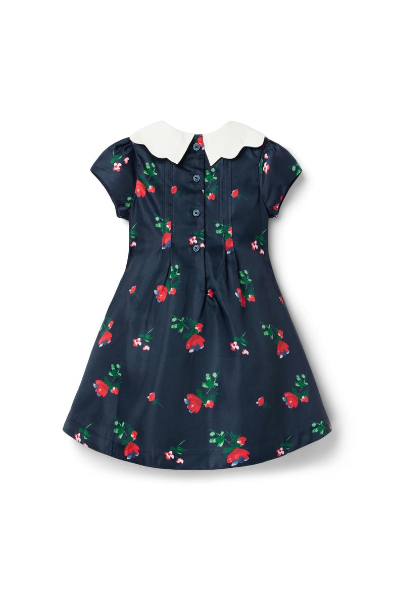 The Pintuck Floral Dress, Alternate, color, Blue