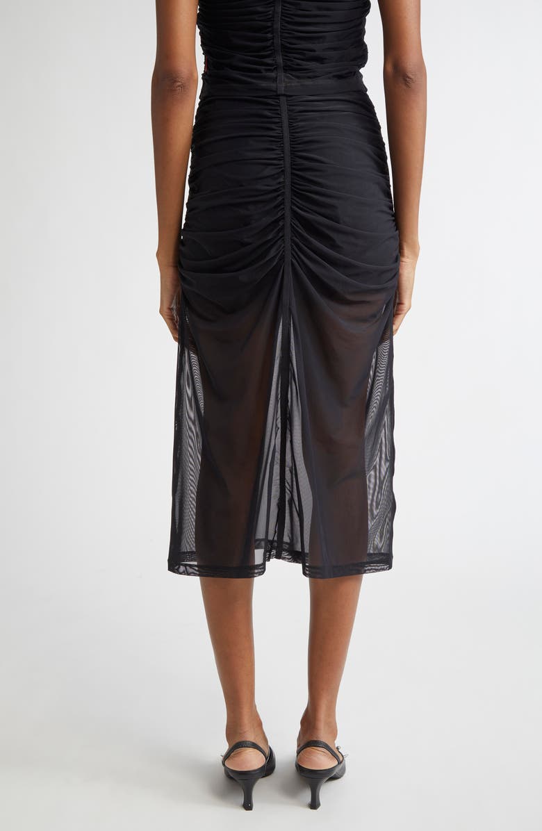 DIESEL<sup>®</sup> O-Ira Ruched Tulle Midi Skirt, Alternate, color, Deep/Black