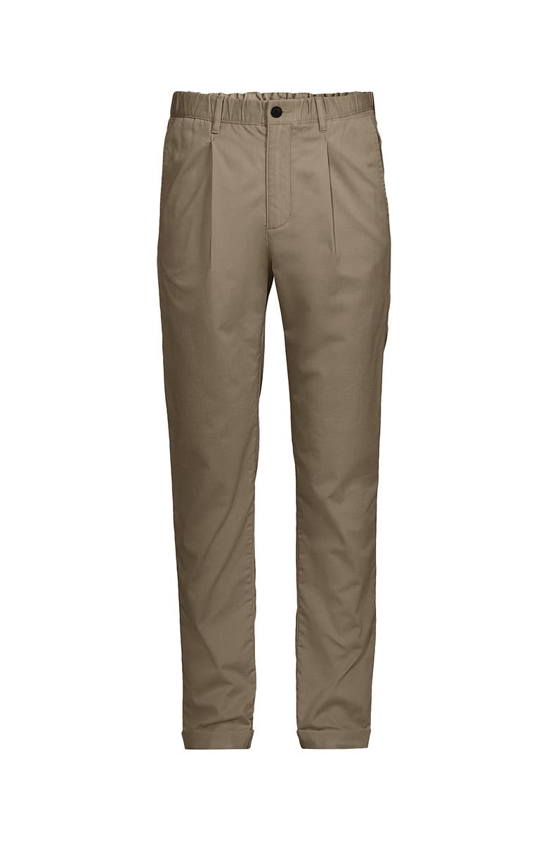 Lands' End Tapered Fit Travel Kit Chino Pants, Alternate, color, Khaki