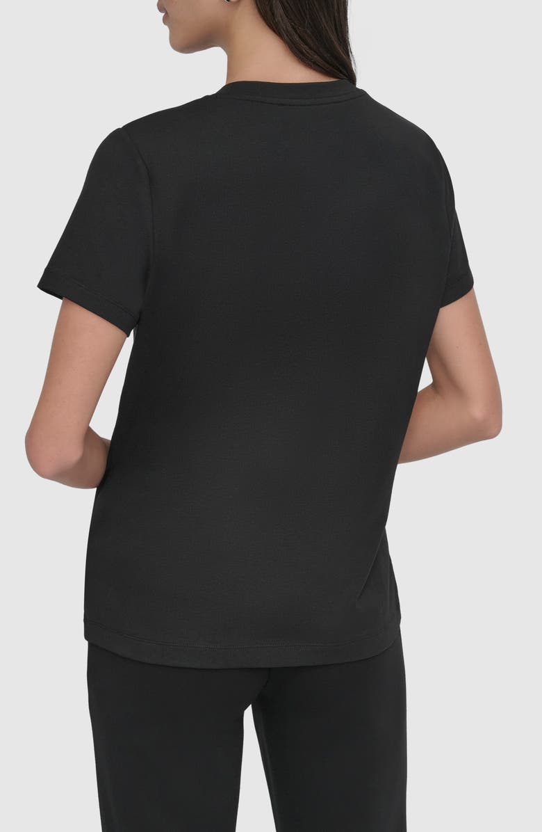 DKNY Logo Appliqué T-Shirt, Alternate, color, 