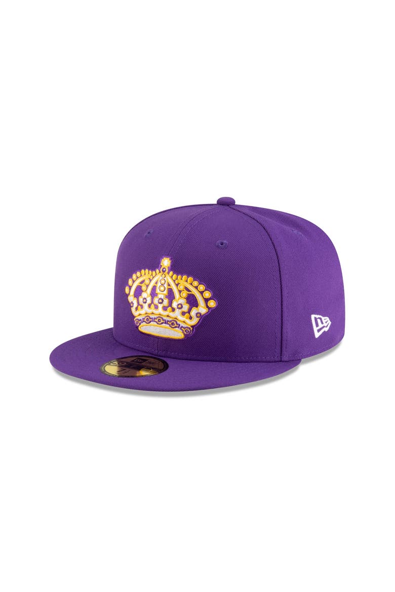 Men's New Era  Purple Los Angeles Kings Vintage Core 59FIFTY Fitted Hat, Main, color, Purple