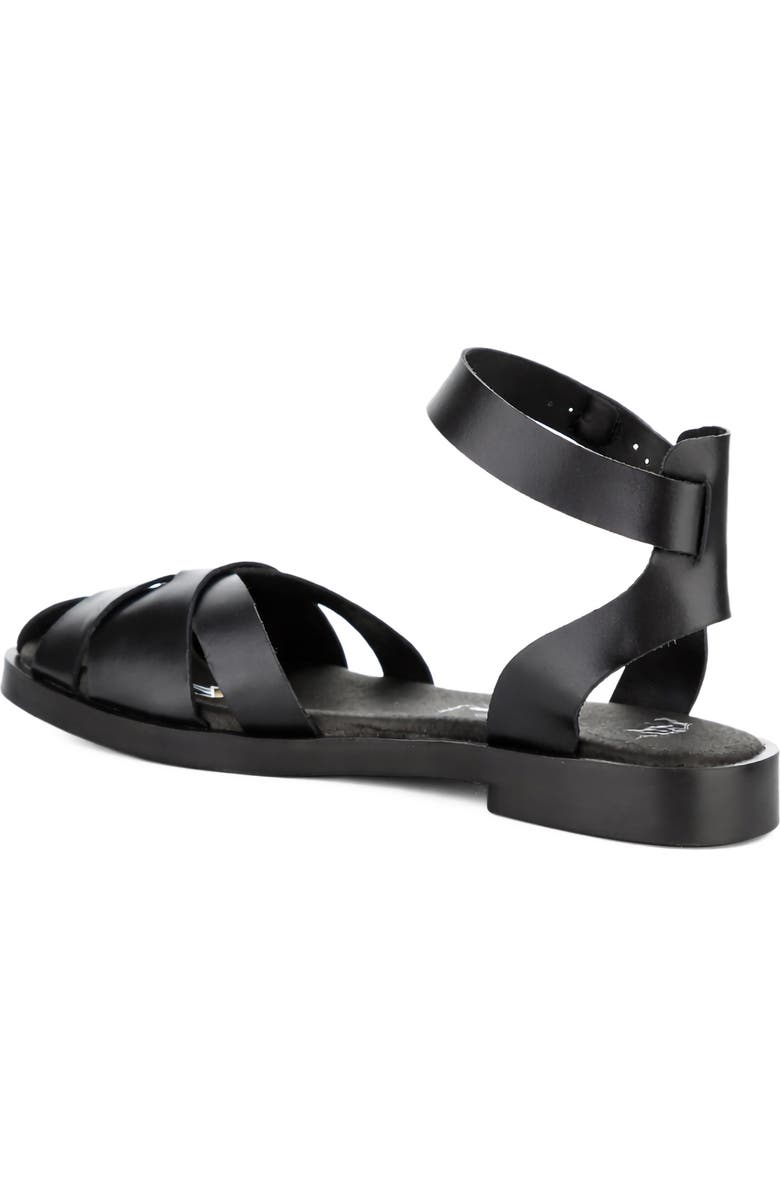Fly London Alli Ankle Strap Fisherman Sandal, Alternate, color, Black