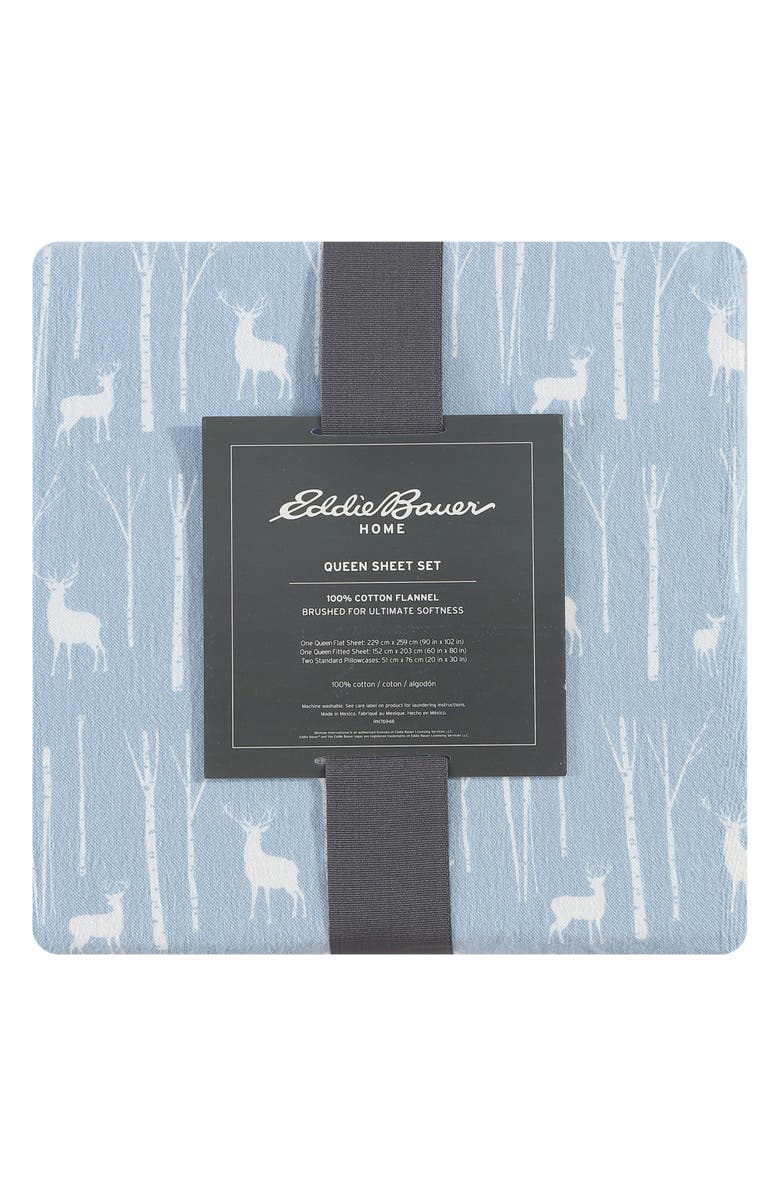 Eddie Bauer Birch Forest Sheet Set, Alternate, color, Lt-Pastel Blue