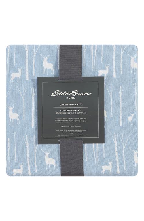 Eddie Bauer Birch Forest Sheet Set In Lt-pastel Blue
