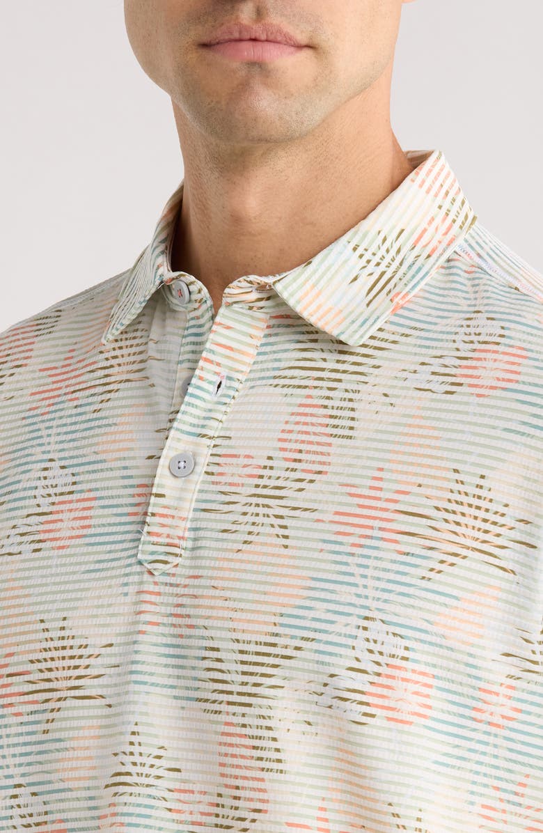 Tommy Bahama Costa Wave Palm Azul Seersucker Stripe IslandZone<sup>®</sup> Polo, Alternate, color, Light Rosemary