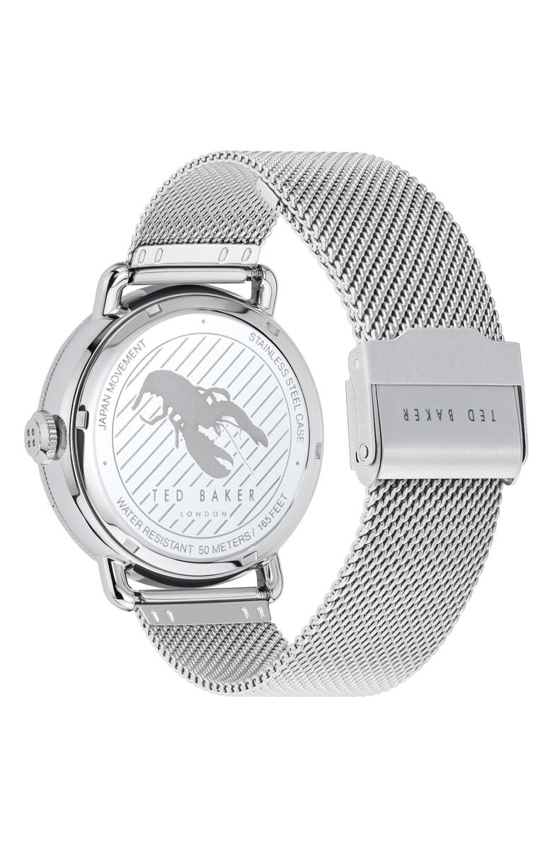 Ted Baker London Margarit Multifunction Mesh Strap Watch, 46mm, Alternate, color, 