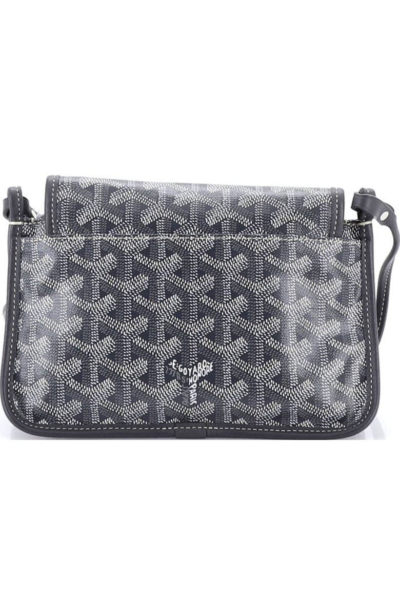 Pre-Owned Goyard Plumet Clutch Wallet Coated Canvas, Alternate, color, Gray