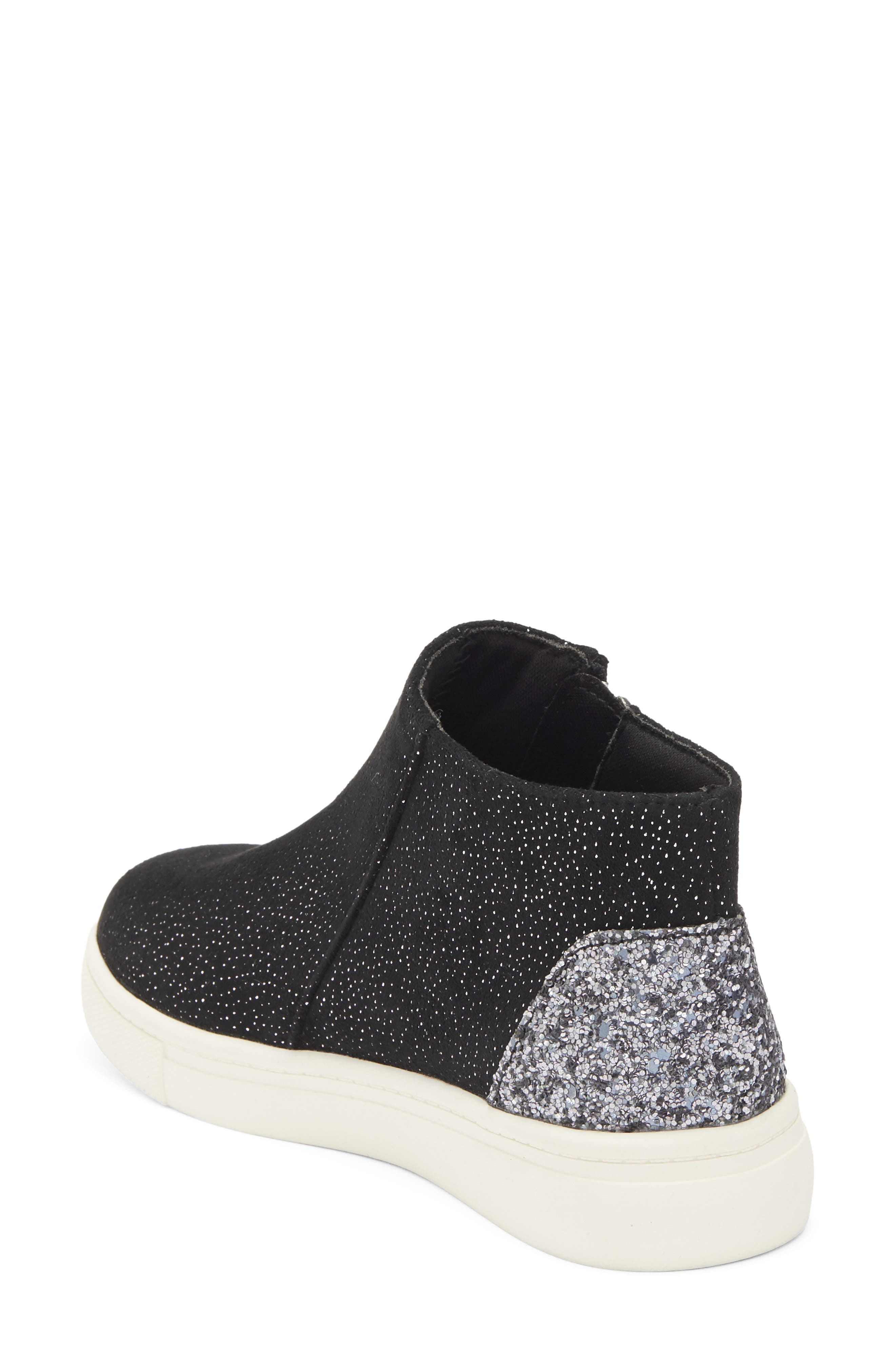 Kids' Mayci High Top Sneaker, Alternate, color, BLACK