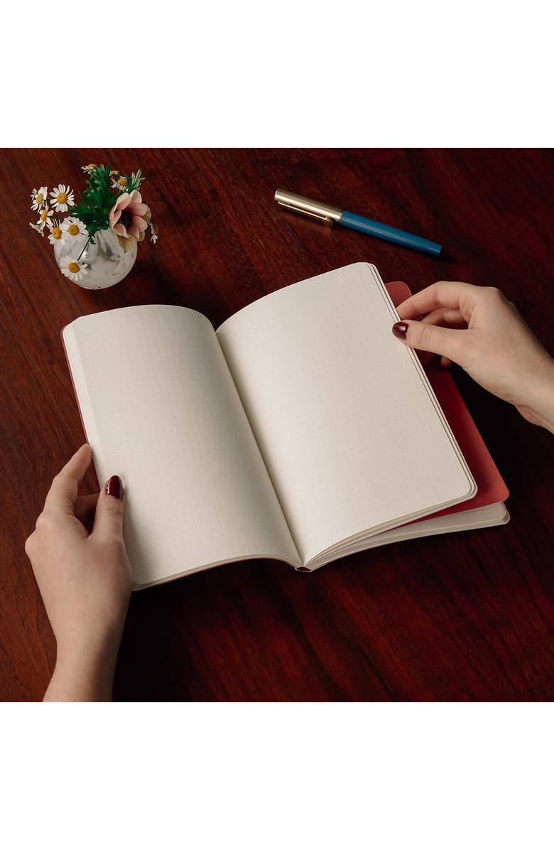 Papier Pink Waves Notebook, Alternate, color, Light/ Pastel Red