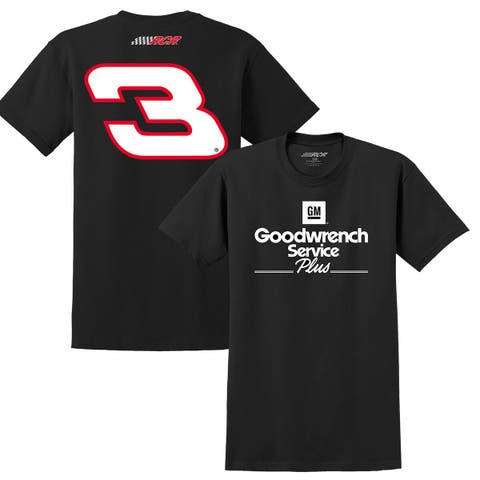Men's Richard Childress Racing Team Collection Black Dale Earnhardt Goodwrench Service Plus Sponsor Lifestyle T-Shirt