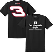 NASCAR Men's Richard Childress Racing Team Collection Black Dale Earnhardt Goodwrench Service Plus Sponsor Lifestyle T-Shirt