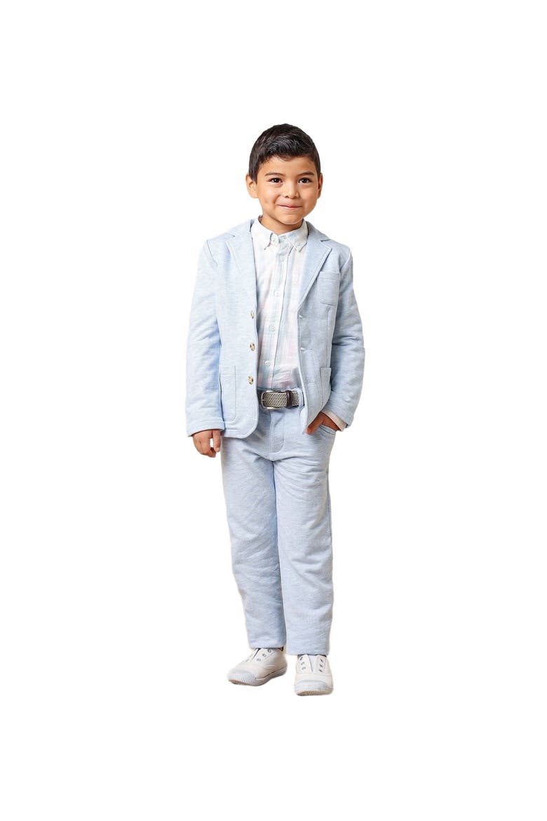 Boys' Organic Seersucker Suit Jacket, Toddler, Alternate, color, Blue Seersucker