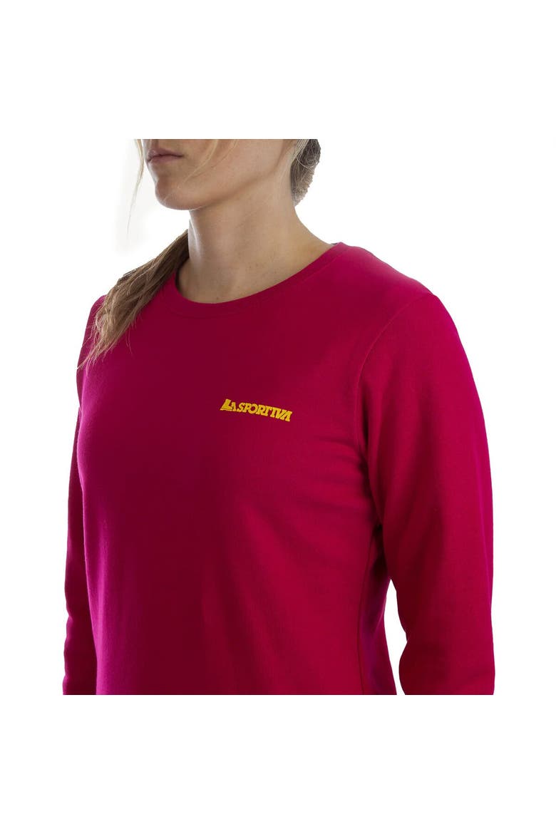 Women's Climbing On The Moon Sweatshirt, Alternate, color, Fucsia/Giallo