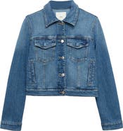 MANGO Crop Denim Trucker Jacket