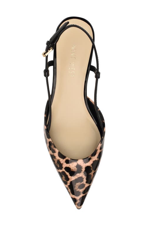Nine West Rowen Slingback Pump In Animal Print