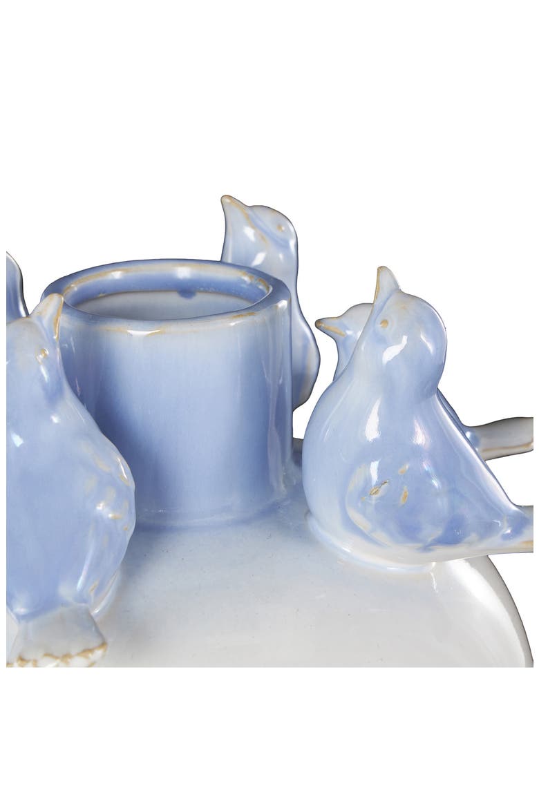 Bird Stoneware Vase, Alternate, color, WHITE MULTI