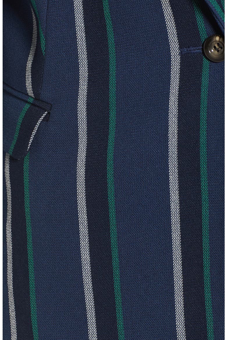 Stripe Blazer, Alternate, color, NAVY SEAFOAM