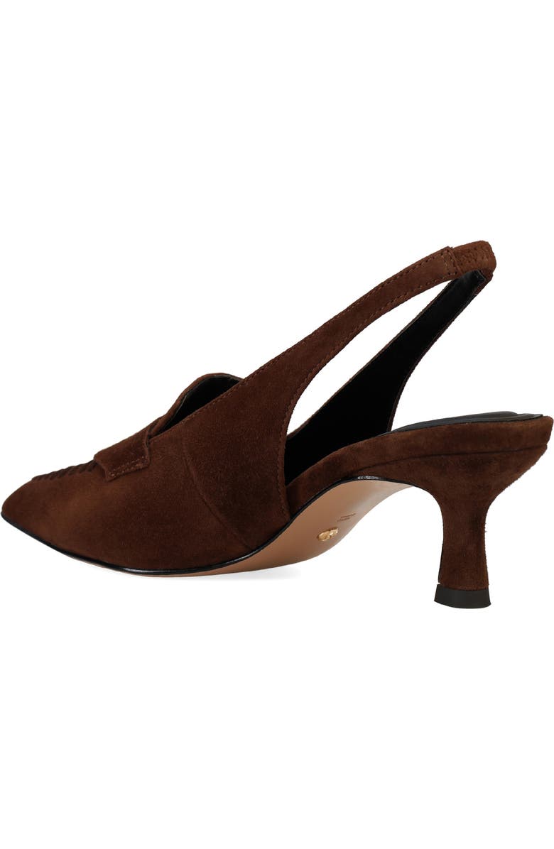 Pelle Moda Keagen Pointed Toe Slingback Pump, Alternate, color, Espresso