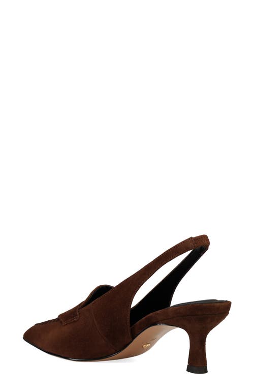 Pelle Moda Keagen Pointed Toe Slingback Pump In Brown