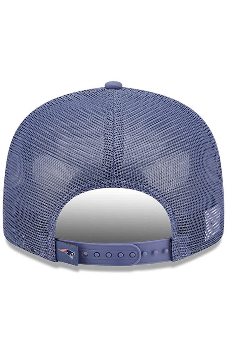 New Era Men's New Era  Gray/Meadow Blue New England Patriots 2025 Rivalries Collection Team Split Panel 9FIFTY Snapback Hat, Alternate, color, 