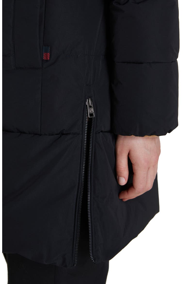 Vail Water Repellent Quilted Down Coat, Alternate, color, BLACK