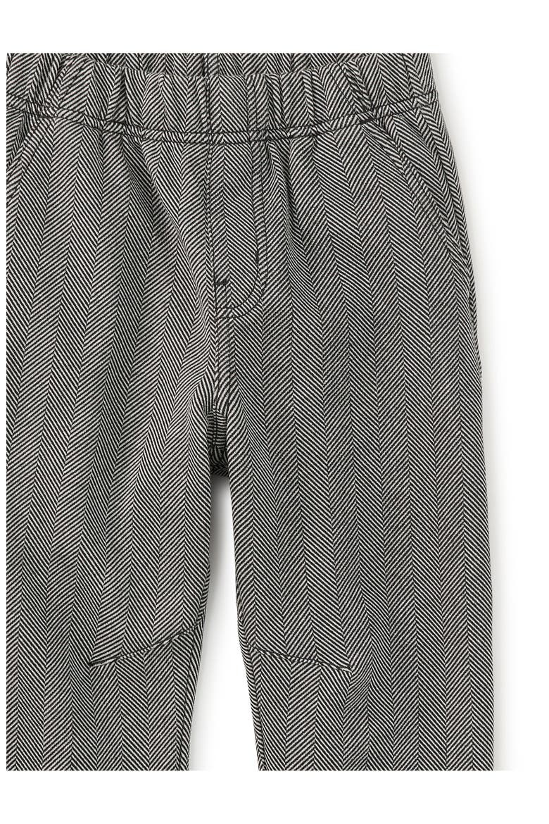 Barrel Leg Trousers, Alternate, color, Herringbone