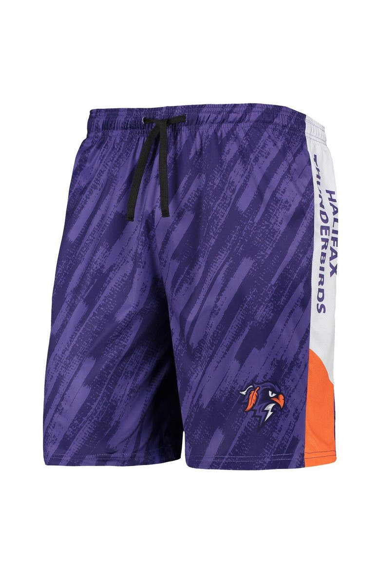 Men's FOCO Purple Halifax Thunderbirds Static Mesh Shorts, Alternate, color, Purple