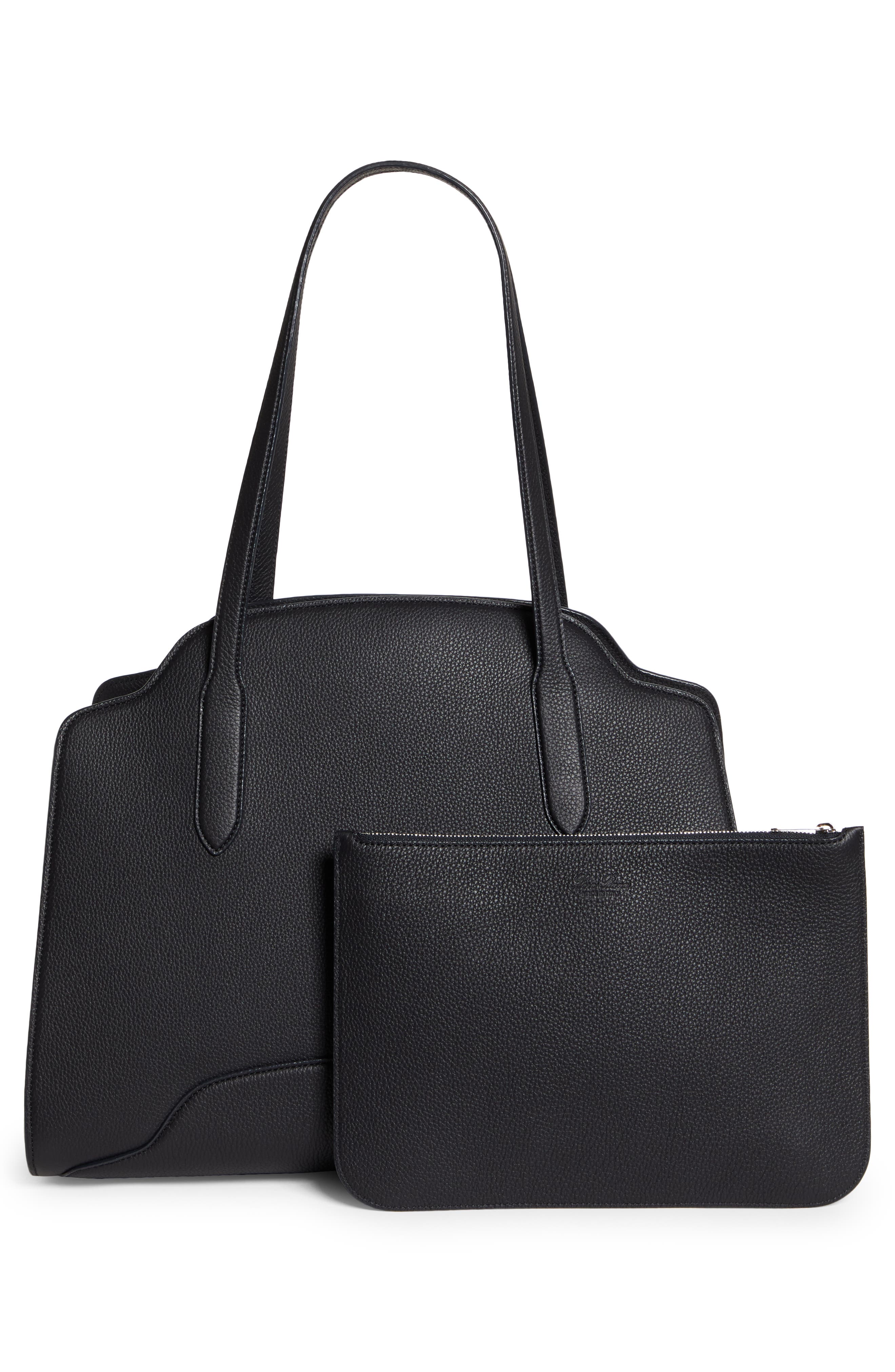 Loro Piana Extra Large Sesia Matte Leather Tote, Alternate, color, 