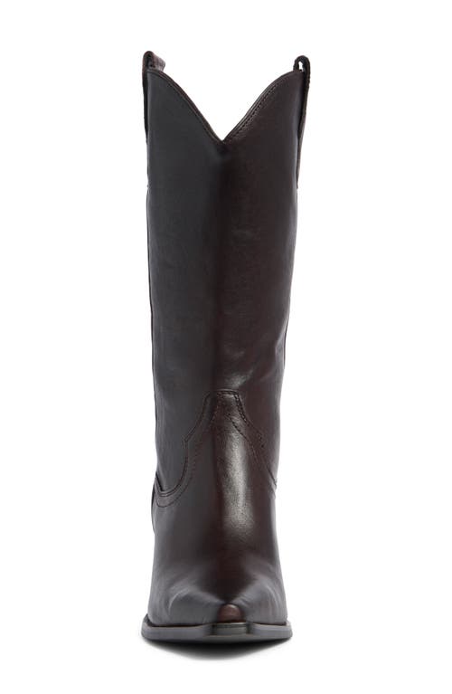 Jeffrey Campbell Floured Western Boot In Brown
