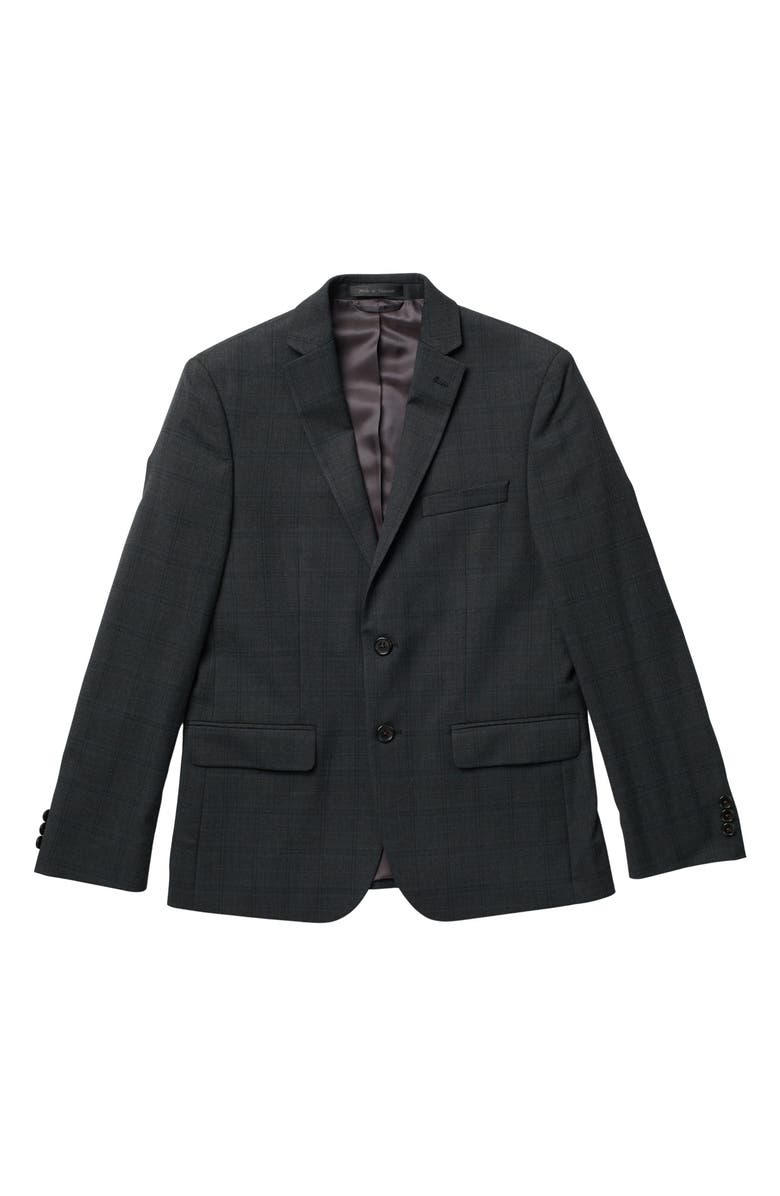 Lauren Ralph Lauren Windowpane Check Notch Collar Blazer, Main, color,
