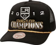 Mitchell & Ness Men's Mitchell & Ness Black Los Angeles Kings SOUL Collection Golden Stanley Cup Champions Trucker Adjustable Hat