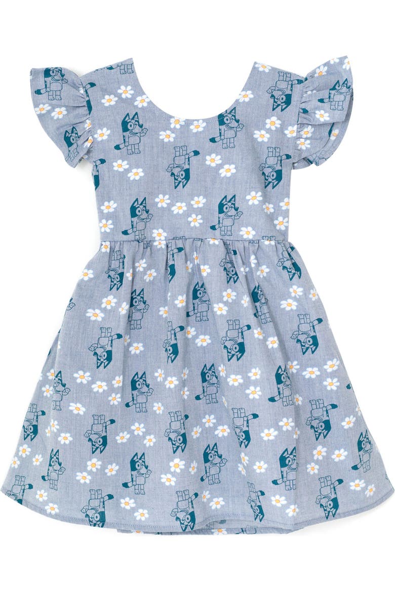 Chambray Dress, Main, color, Chambray Blue Bluey