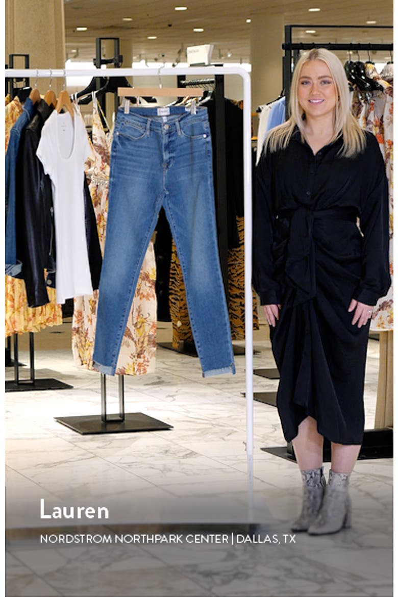 Tie Waist Twill Ankle Pants video