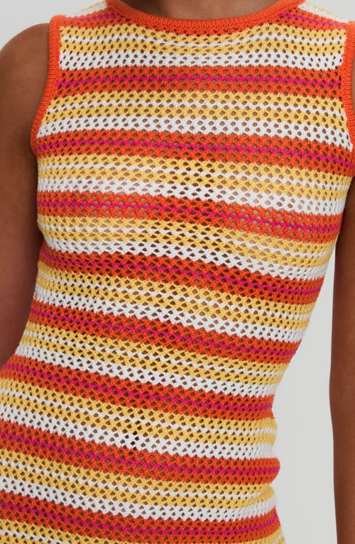 Princess Polly Oxygen Stripe Open Stitch Cutout Minidress In Multi