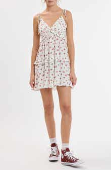 Tie Strap Ruffle Minidress