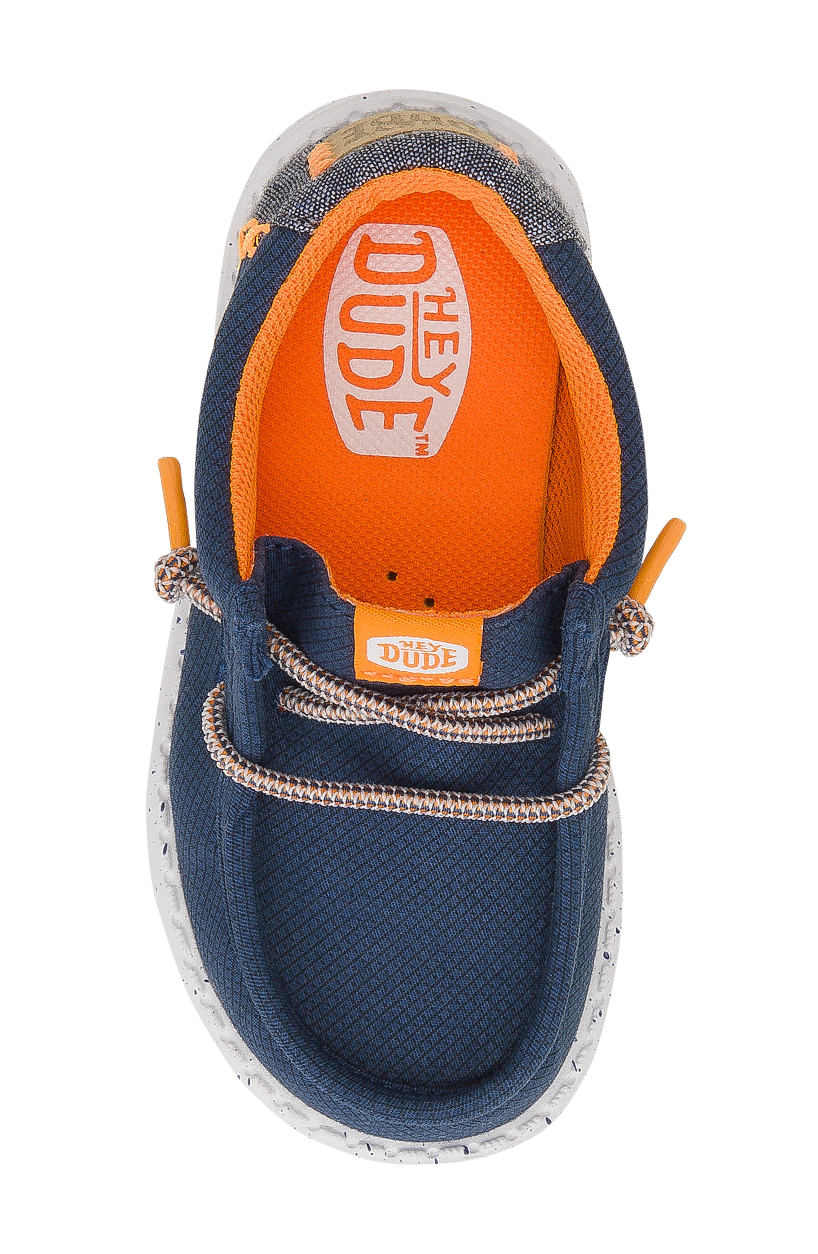 Hey Dude Kids' Wally Sport Grid Sneaker, Alternate, color, Navy Blue