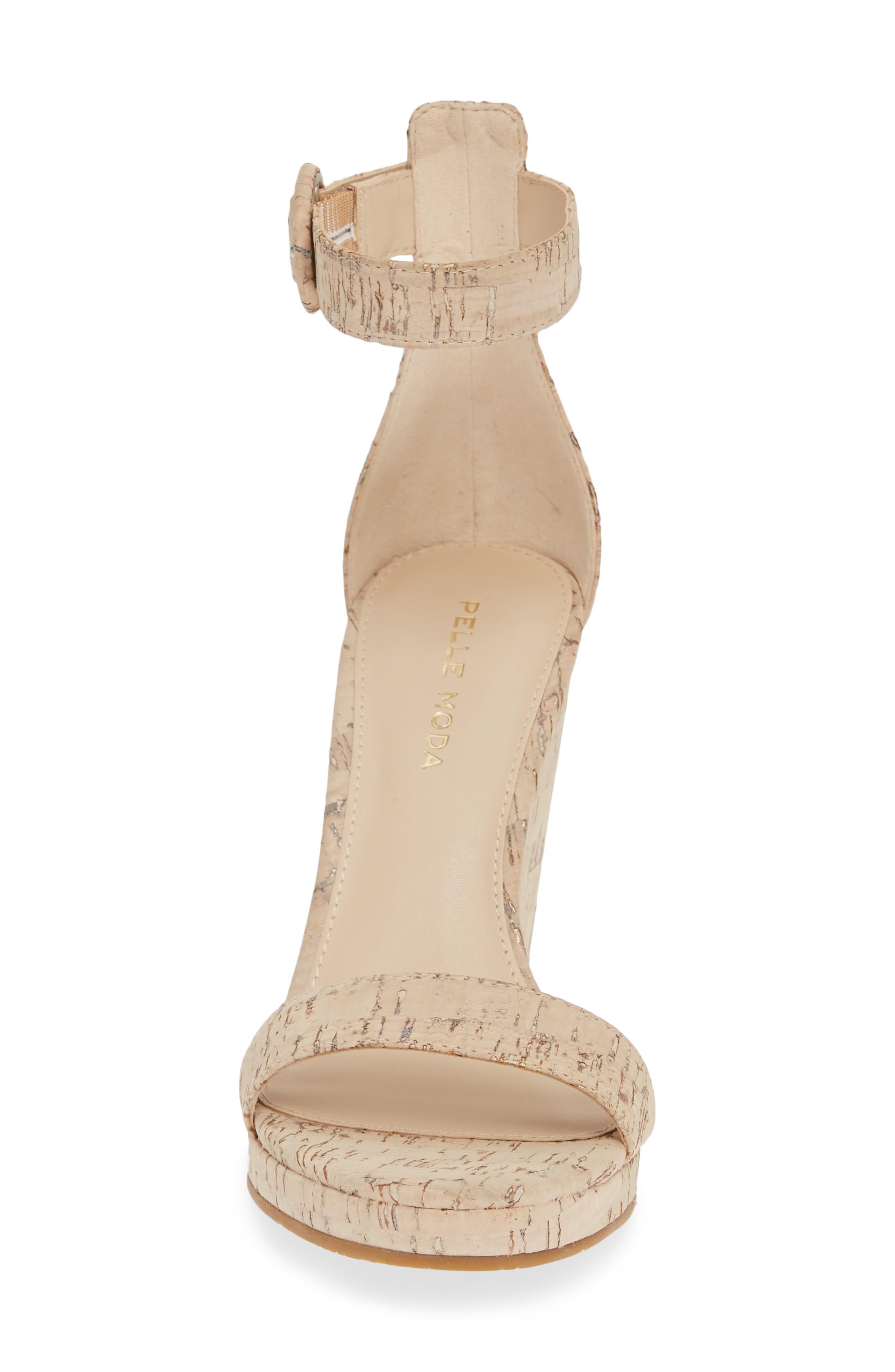 Nisha Wedge Sandal, Alternate, color, BEIGE WASHED CORK