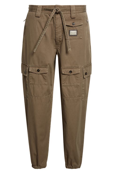 Cavallo Cotton Gabardine Cargo Jogger Pants