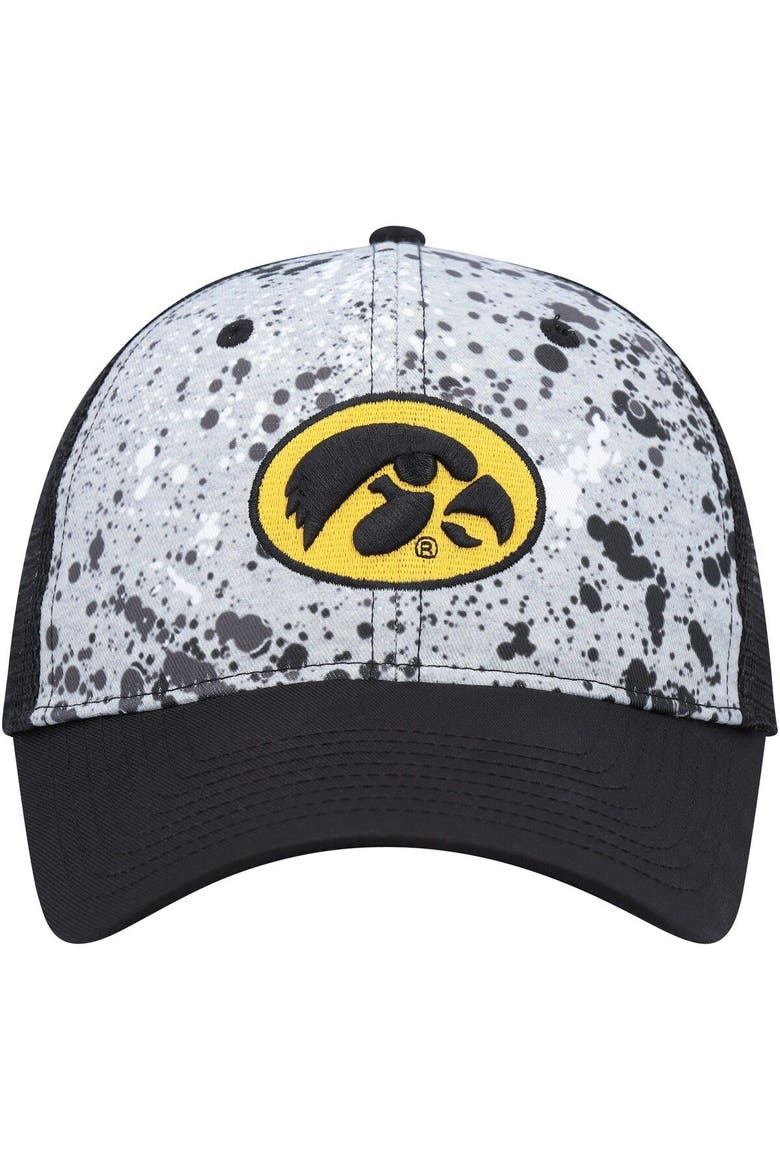 Men's Colosseum  Gray/Black Iowa Hawkeyes Love Fern Trucker Snapback Hat, Alternate, color, Gray