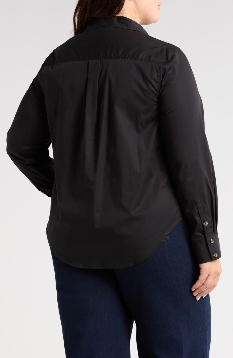 Universal Standard Elbe Classic Fit Button-Up Shirt, Alternate, color, 