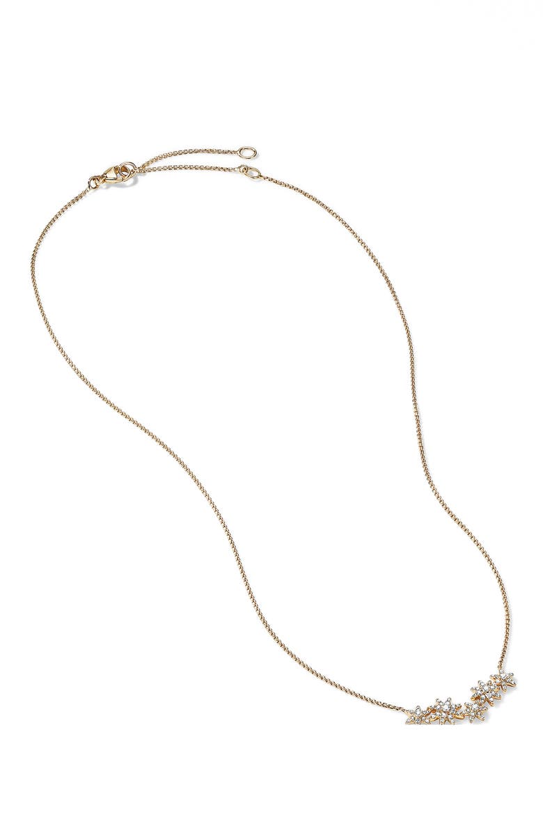 David Yurman FT FULL PV STARBURST CLUSTR NECK DI 18K 15-17 ADJ, Alternate, color, 