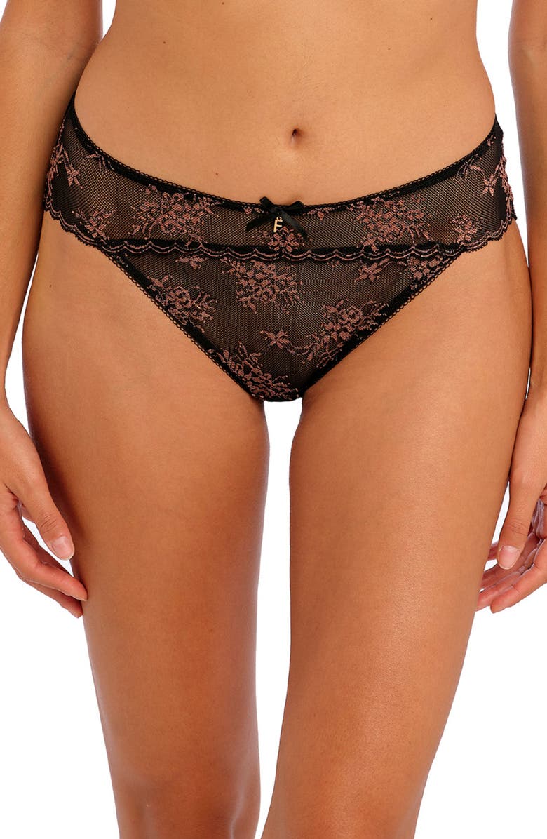 Freya Offbeat Decadence Galloon Lace Briefs, Main, color, 