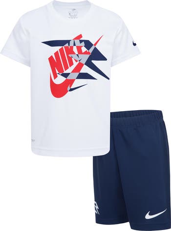 Kids' Dri-FIT Mashup Swoosh T-Shirt & Shorts Set