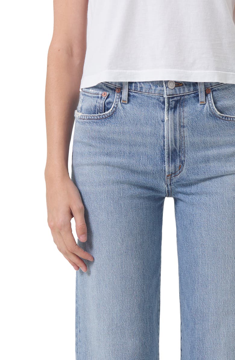 AGOLDE Harper Ankle Wide Leg Jeans, Alternate, color, Hassle