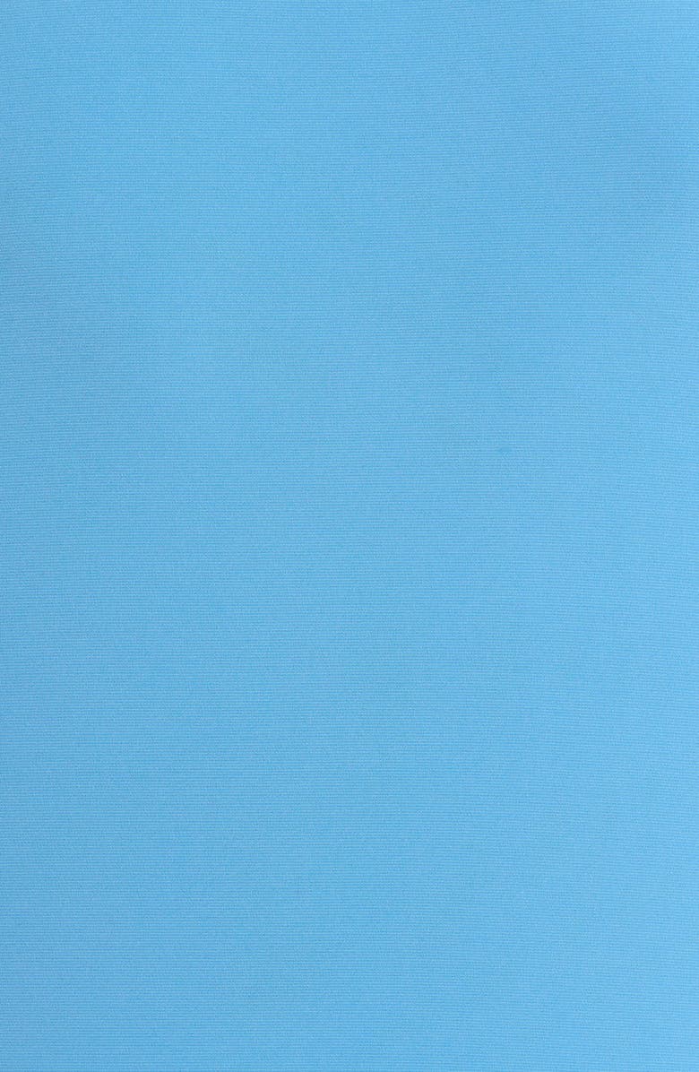 Jones New York Patch Pocket Crepe Popover Top, Alternate, color, Blue Lagoon