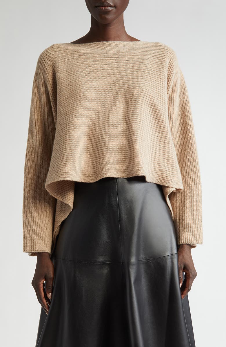 Altuzarra Trip Merino Wool & Cashmere Sweater, Main, color, Bleaker Melange