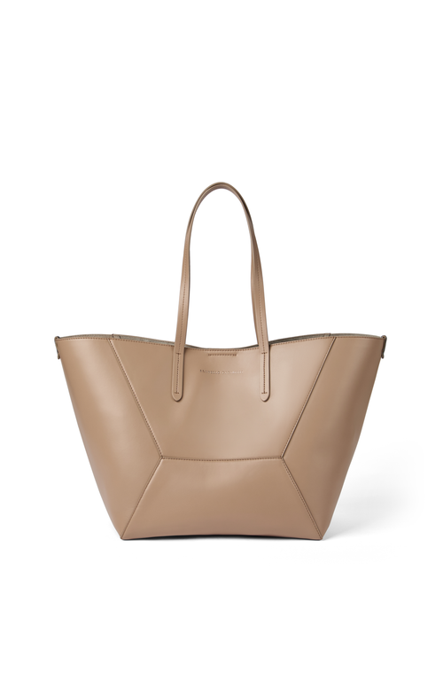 Brunello Cucinelli Bc Duo Panelled Shoulder Bag In Brown