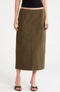 Marc Jacobs Slim Cargo Canvas Skirt