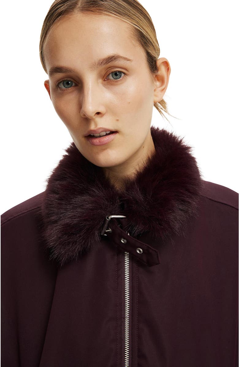 Cotton On Women
s Astro Collared Bomber, Alternate, color, Noble Plum