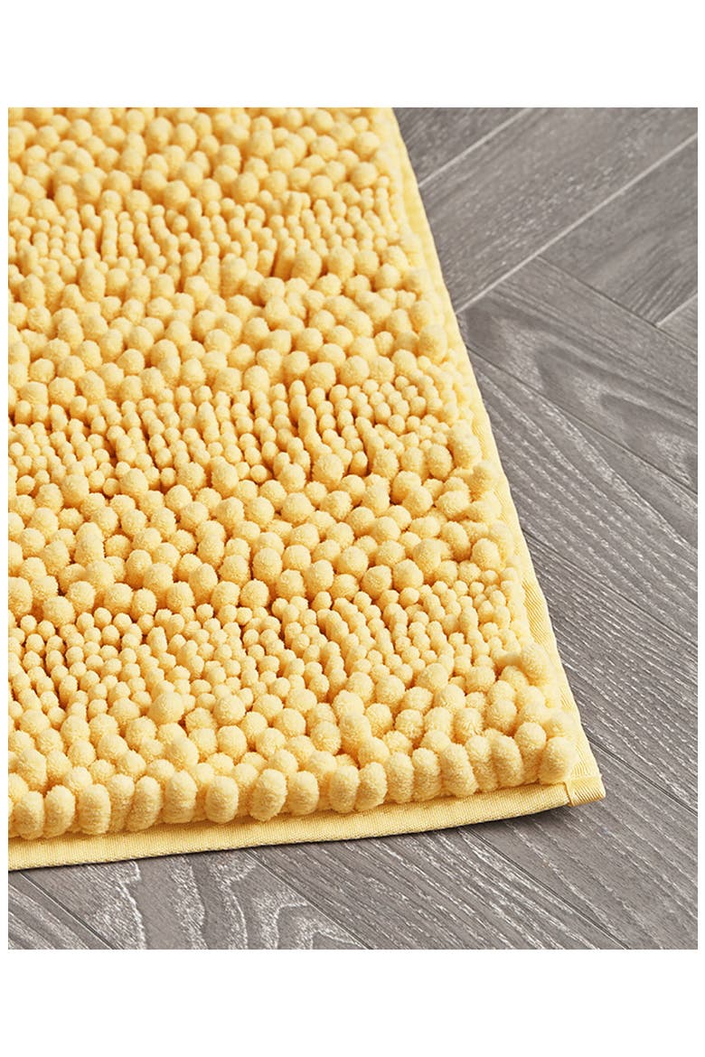 Chenille Set of 2 Bath Rugs, Alternate, color, YELLOW